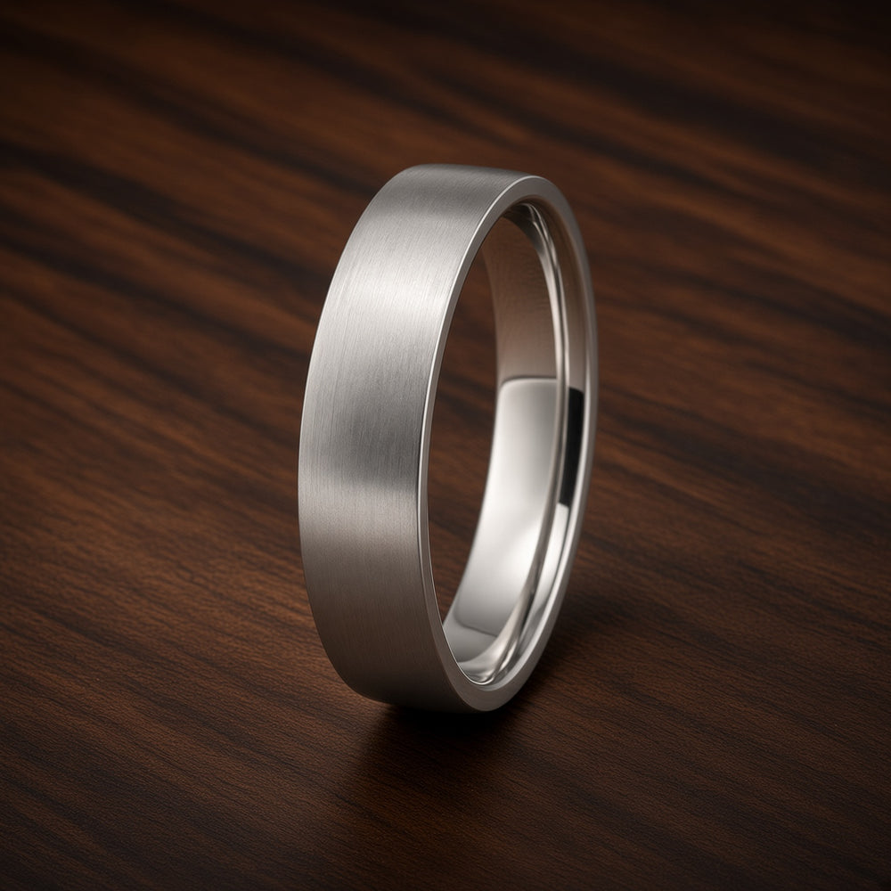 The Ashford | Brushed Titanium Wedding Ring