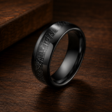 The Titan | Black Domed High-Polish Tungsten Ring | 4mm, 6mm, 8mm