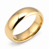 The Gold Noir | Polished Gold Titanium Wedding Band