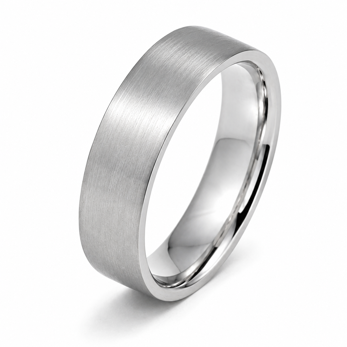 The Ashford | Brushed Titanium Wedding Ring