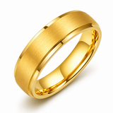 The Legion | Brushed Gold Titanium Wedding Band | 6mm, 8mm