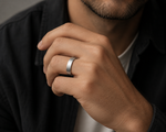 The Ashford | Brushed Titanium Wedding Ring