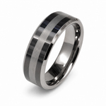 The Whitmore | Brushed Silver Tungsten Wedding Ring
