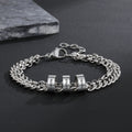 Personalized Engraveable Name Stainless Steel Beads Charm Bracelets - Abrahamallen