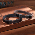 Personalized Retro Style Engravable Leather Bracelets - Abrahamallen