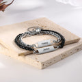 Personalized Engraveable Name Magnetic Couple Bracelet - Abrahamallen