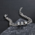 Personalized Engraveable Name Stainless Steel Beads Charm Bracelets - Abrahamallen