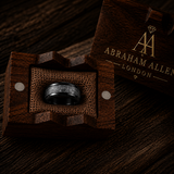 The Mercer | Carbon Fiber Ring | Black Tungsten Wedding Band | 6mm, 8mm