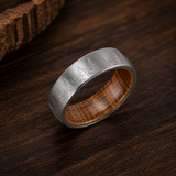The Highland Cask | Tungsten Carbide & Whiskey Barrel Oak Ring | 6mm, 8mm