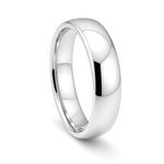 The Silver Noir | Classic High Polished Titanium Wedding Band