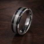 The Whitmore | Brushed Silver Tungsten Wedding Ring