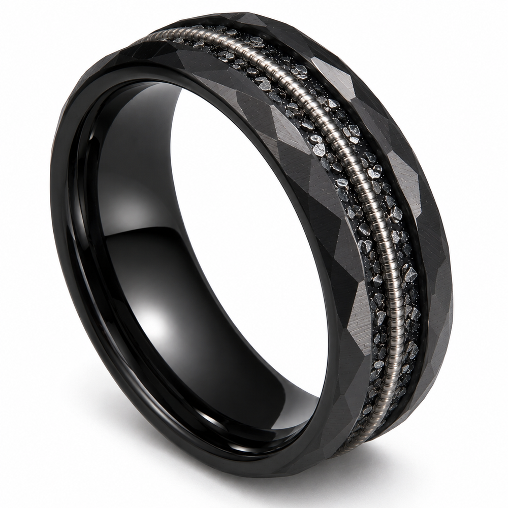 Black Tungsten Rings