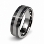 The Whitmore | Brushed Silver Tungsten Wedding Ring