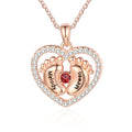 Customized Engraveable RoseGold Pendant Necklace - Abrahamallen