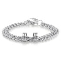 Personalized Engraveable Name Stainless Steel Beads Charm Bracelets - Abrahamallen