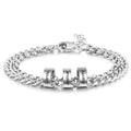 Personalized Engraveable Name Stainless Steel Beads Charm Bracelets - Abrahamallen