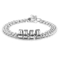 Personalized Engraveable Name Stainless Steel Beads Charm Bracelets - Abrahamallen