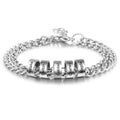 Personalized Engraveable Name Stainless Steel Beads Charm Bracelets - Abrahamallen