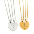 Customized Couple's 2-1 Split Heart Pendants Necklaces - Abrahamallen