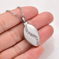 Personalized Cremation Urn Teardrop Keepsake Necklace - Abrahamallen