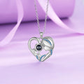 Projection Personalized Photo Heart Pendant Necklace - Abrahamallen