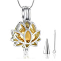 Cremation Urn Lotus Flower Keepsake Necklace - Abrahamallen