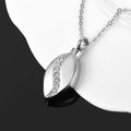 Personalized Cremation Urn Teardrop Keepsake Necklace - Abrahamallen