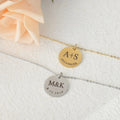 Personalized Couple's Initials and Year Pendant Necklace - Abrahamallen