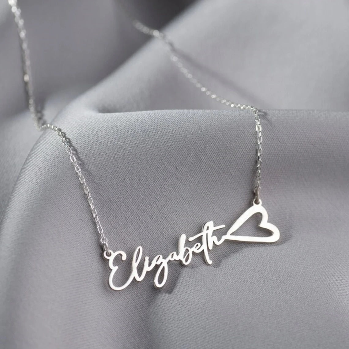 Customized Engraved Name Pendant Necklace - Abrahamallen