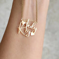 Customized Couple's Name Pendant Necklace - Abrahamallen