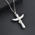 Customized Cremation Urn Cross Heart Keepsake Necklace (Copy) - Abrahamallen