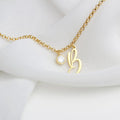 Personalized Initial and Birthstone Pendant Bracelet - Abrahamallen