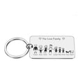 Personalized Family Nameplate Keychain - Abrahamallen