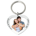 Personalized Hollowed Photo Keychain - Abrahamallen