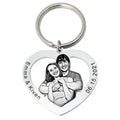 Personalized Hollowed Photo Keychain - Abrahamallen