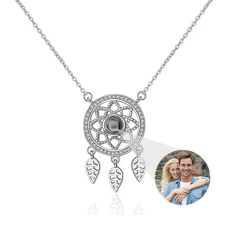 Projection Personalized Photo Pendant Necklace - Abrahamallen