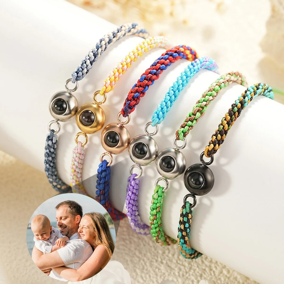 Customized Photo Projection Braided Bracelet - Abrahamallen