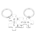 Personalized Couple's Engraved Anniversary's Keychains - Abrahamallen