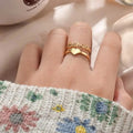 Personalized Name and Heart Ring - Abrahamallen