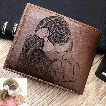 Personalized Photo and Message Wallet-Gift For Him - Abrahamallen