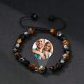 Tiger Eye Natural Beads Photo Projection Bracelet - Abrahamallen