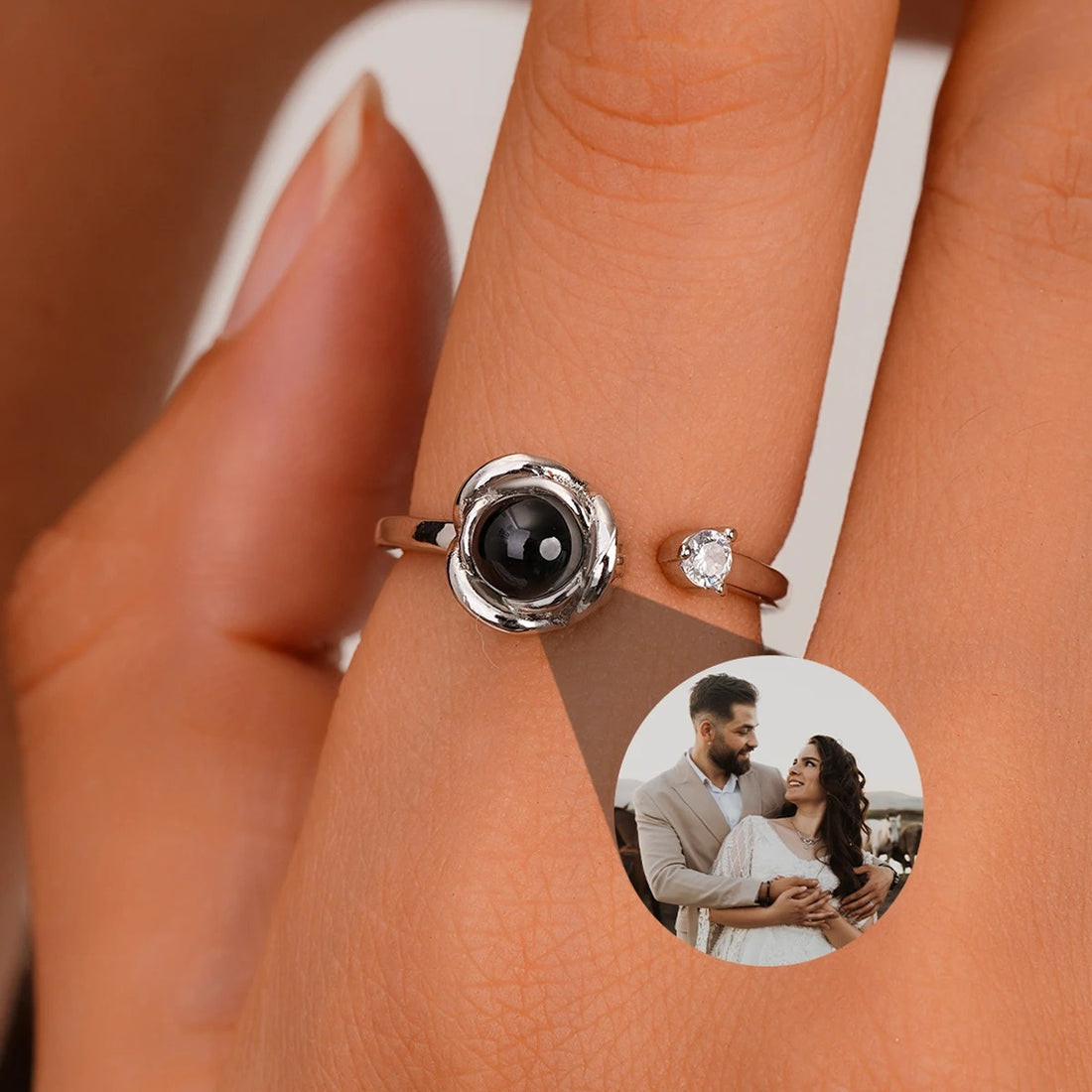 Personalized Photo Projection Ring - Abrahamallen