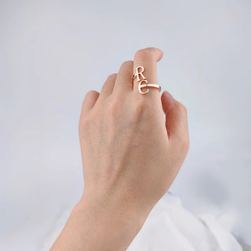 Personalized Initial Ring - Abrahamallen