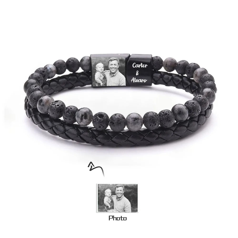 Personalized Photo and Name Bracelet - Abrahamallen