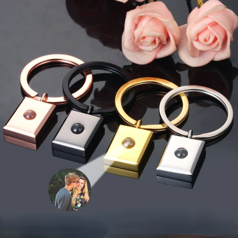 Personalized Projection Rectangle Keychain - Abrahamallen