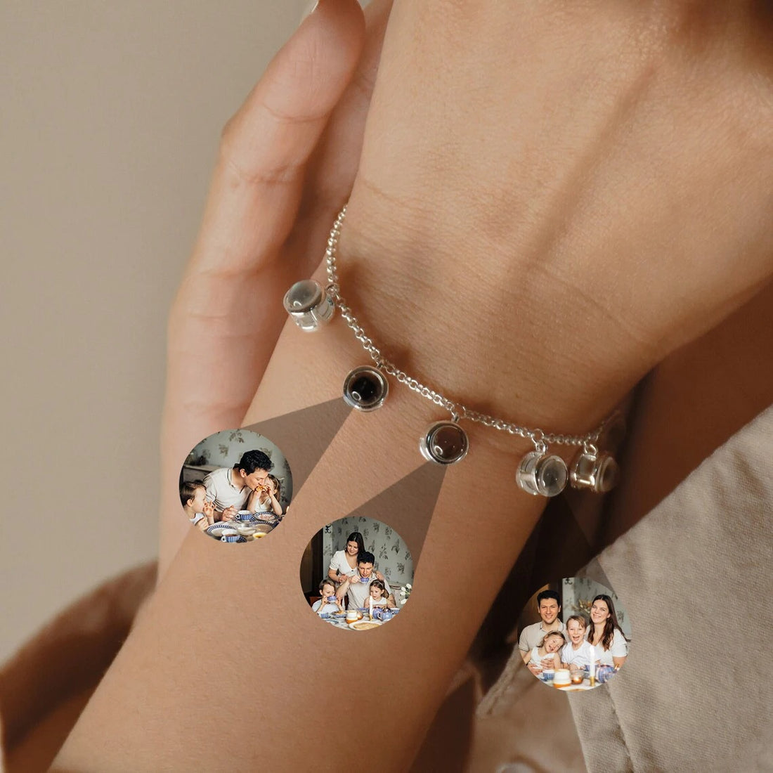 Customized 5 Photos Projection Bracelet - Abrahamallen