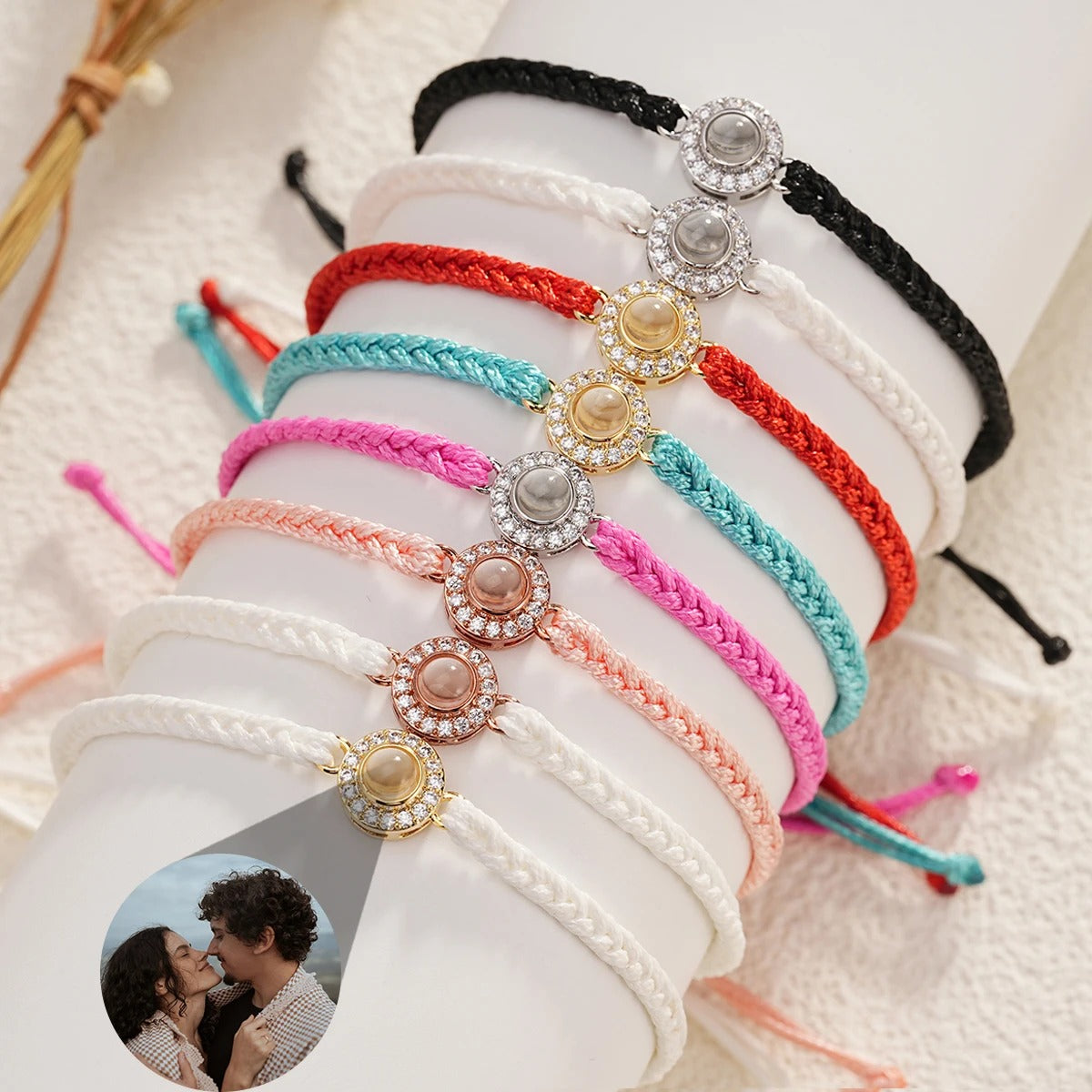 Customized Photo Projection Braided Bracelet - Abrahamallen