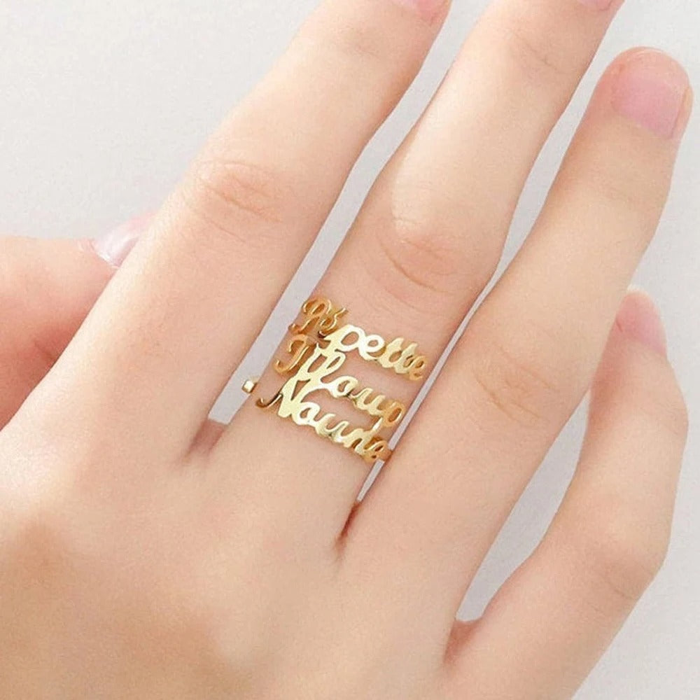 Personalized Multi-Name Ring - Abrahamallen