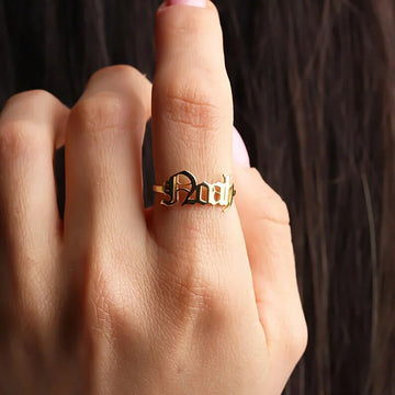 Personalized Name Ring - Abrahamallen