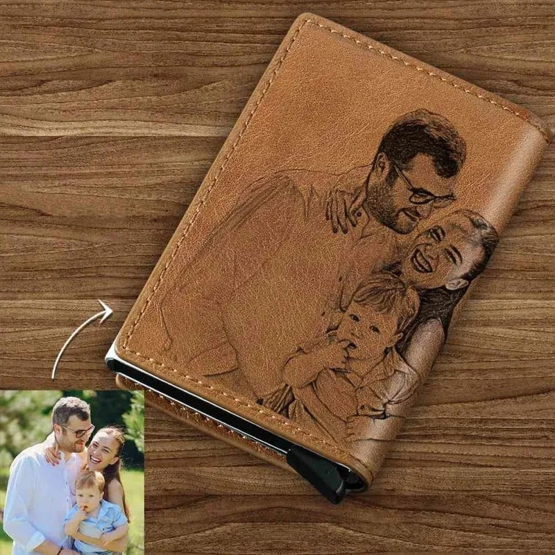 Personalized Photo Wallet-Gift For Him - Abrahamallen